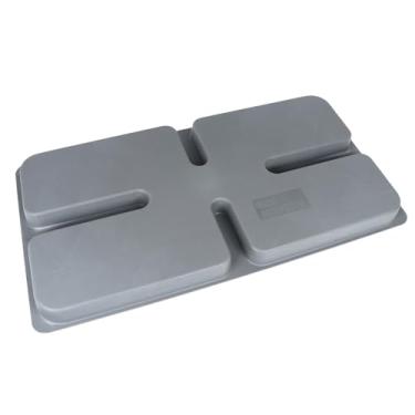 Imagem de Kodilin Mini almofada dividida 88.1 cm x 46.0 cm x 5.1 cm almofada condensadora - Base antivibração universal para unidades AC ao ar livre | Material PP para todos os climas | Capacidade de 362.9 kg |