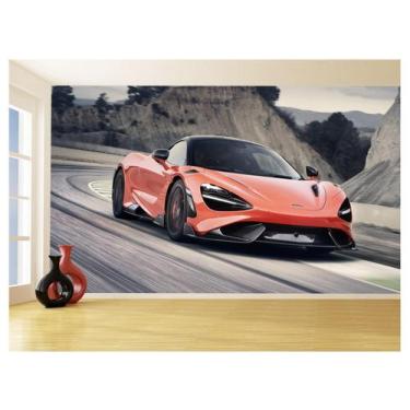 Imagem de Papel De Parede 3D Carro Mc Laren Pista Super 3,5M Car273 - Você Decor