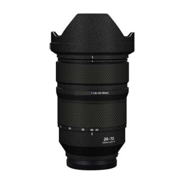 Imagem de Adesivo de câmera antiarranhões com tampa de lente para Panasonic Lumix S 24-70 mm F2.8 Película protetora decalque protetor corporal 24-70 2.8 (preto fosco)