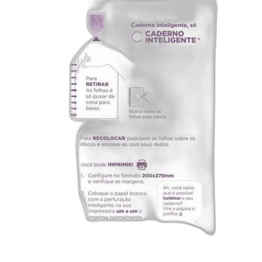 Imagem de Bloco De Folhas Refil Pautado A5 Para Caderno Inteligente