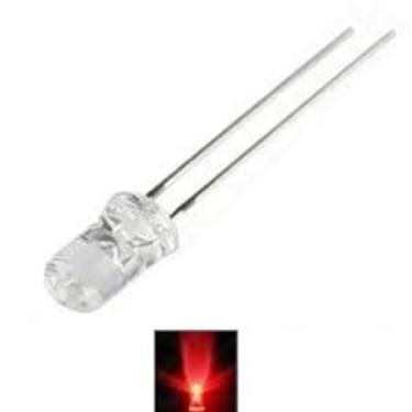 Imagem de Lâmpada Led 3ML 3v pisca  kit com 10 - lux, Vermelho