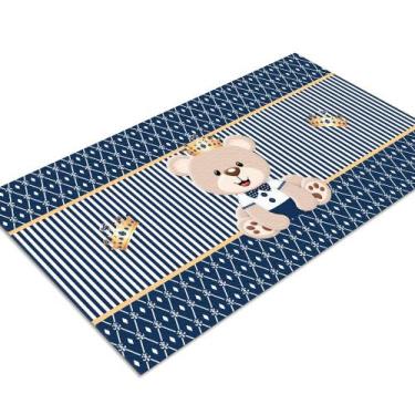 Imagem de Tapete Infantil Ursinho Príncipe 60 X 120 Antiderrapante - Style Brazi