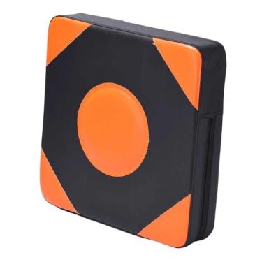 Imagem de oshhni Ferramenta de treinamento de socos de alvo de boxe Suporte de parede Couro PU Altura ajustável Saco de pancadas Foco de parede Espuma para Sanda