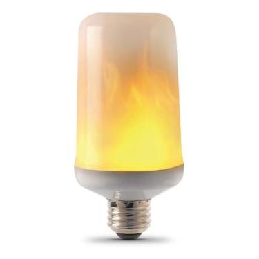 Imagem de Lâmpada De Led 9w E27 Efeito Chama Fogo Tocha Flame - KN