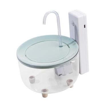 Imagem de Gralara Fonte de água para gatos com indução 5S, de filtro recarregável para tigela de água para animais de estimação, filhotes, cães pequenos, Azul