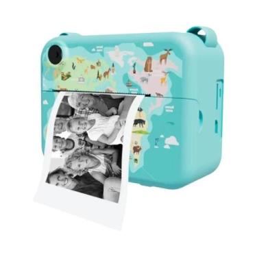 Imagem de Câmera Digital Infantil Com Impressão Instantânea Mini Impressora Térm