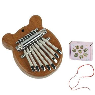 Imagem de 8 Teclas kalimba mini Polegar Piano Acústico Dedo Instrumento Musical 