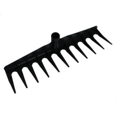 Imagem de Vassoura Jardim Rastelo Plástico Folhas Grama N11 Preto - JORANI