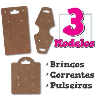 Imagem de Kit 1500 Tag de Bijuteria Papel Kraft Resistente e Saquinhos - Sonar