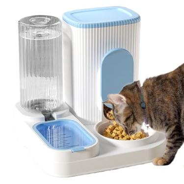 Imagem de Alimentador Automático para Cães,Dispensador de Comida para Gatos e Bebedouro e Alimentador para Cães | 2 Em 1 Grande Capacidade Para Alimentação De Gatinhos E Cachorros Em Casa E Apartamento