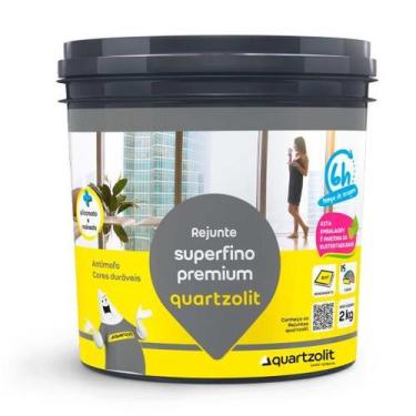 Imagem de Rejunte Superfino Premium Branco 2kg Manchas Secagem Rápida Uso Reside