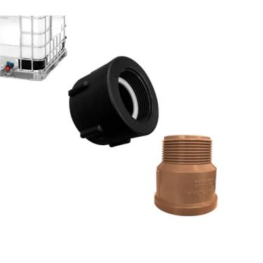 Imagem de Conexão Container Ibc 1000l Redução 2 X 1.1/2 Polegada Ofa