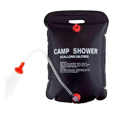 Imagem de Chuveiro Solar Portátil para Camping Trilha e Praia com Mangueira Torn