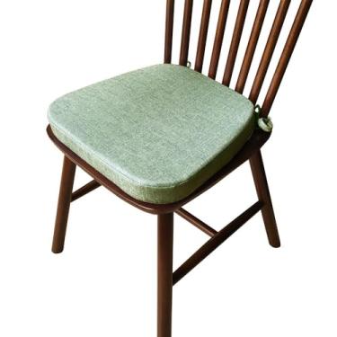 Imagem de 1 Ps Almofada de cadeira em forma de D Almofadas de assento em forma de ferradura com alças fixas, almofadas de cadeira de jantar resistentes ao desbotamento, espessas, para poltrona reclinável