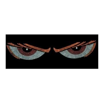 Imagem de MOXRUQ 2 peças de luzes de olhos de diabo para carros, display de LED flexível, luz de olhos de diabo para carros, plug & play, luz animada com 11 estilos de iluminação, luzes grandes para carros