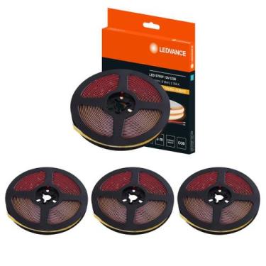 Imagem de 4 Fitas De Led Ecoflex Cob 5m 2700k Quente 12V 9W Ledvance