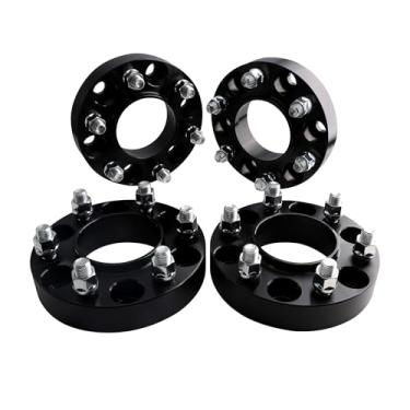 Imagem de ZY WHEEL Espaçadores de roda Hubcentric 6x135 com parafusos M14x1,5 87,1 mm furo 2,5 cm compatível com Ford F150 Expedition Lobo Lincoln Navigator 2015-2024 4 peças 6 terminais
