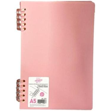 Imagem de Caderno A5 Rosa Breeze 60 Folhas 14X21CM - DAC