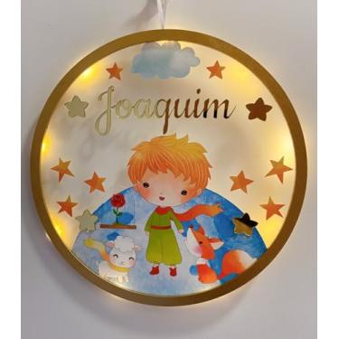 Imagem de Porta Maternidade Pequeno Príncipe Acrílico e Led