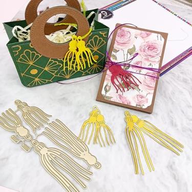 Imagem de Alinacutle 1 molde de borlas para corte de metal para fazer cartões feitos à mão, álbum de recortes, papel, presente de Natal, decoração de férias, modelo feito à mão. alinacutle