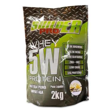 Imagem de Whey protein 5w - 2kg - builder pro - BODY SHAPE, Baunilha
