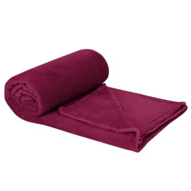 Imagem de Manta Casal  Lisa1,8X2M Camesa Vinho