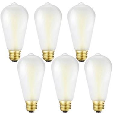 Imagem de Lâmpadas LED Edison HOMOSUM 6W 4000K brancas neutras E26, pacote com 6