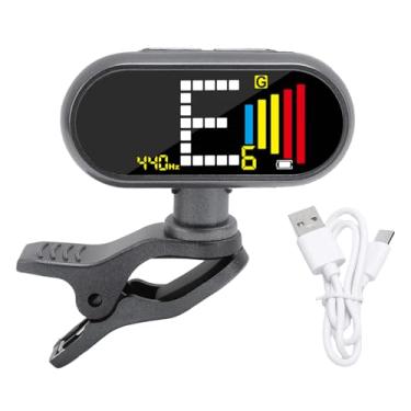 Imagem de SPYMINNPOO Afinador de Guitarra Recarregável, Clipes de Sintonizador Em 360 Graus LCD Rotatable Color Display 0.1s Resposta Rápida ± 0,3 Centavo de Precisão para Violino de Ukulele de Baixo