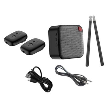 Imagem de menolana Conversor de áudio para alto-falante 2 em 1, baquetas elétricas de tambor de ar, conjunto de tambor de ar para atividades ao ar livre, profissional,