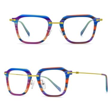 Imagem de VFDHN Armação de óculos de acetato de titânio para homens e mulheres (7)