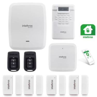 Imagem de Kit Alarme Intelbras AMT 8000 Sem Fio e WiFi com Acesso Celular