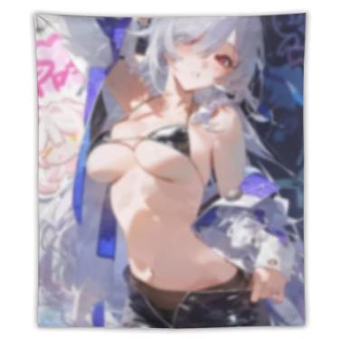 Imagem de LIEGBMEU Sexy Bikini Hot Anime Girl Tapeçaria 127.0 cmx152.4 cm Interior Exterior Wall Quilt Art Decoração de Tapeçaria Caprichosa, AF084