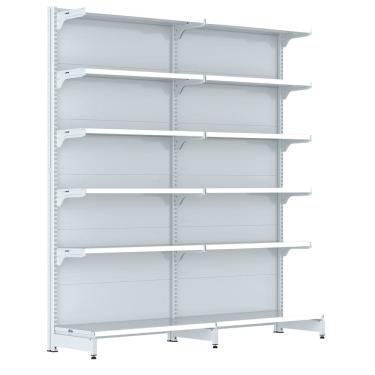 Imagem de Gondola Parede 202 Fit Farmacia Ate 2 Metros Branco Pe Branc