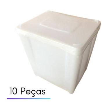 Imagem de Pote Para Freezer E Congelador - Kit 10 Peças