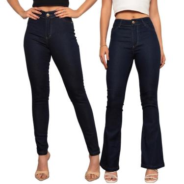 Imagem de Kit 2 Calças Skinny Tex Jeans Elegante e Casual Feminina-Feminino