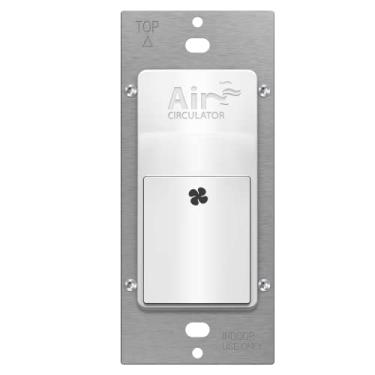 Imagem de TOPGREENER Interruptor circulador, fio neutro necessário, fresco a cada hora, atraso ajustável, indicador LED, 120VAC 60Hz, motor 1/4HP, carga máxima do ventilador de 3A, listado UL, TDTS5-W, branco