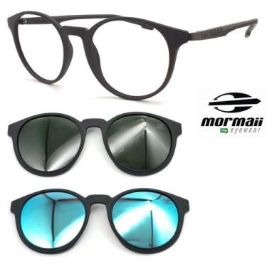 Imagem de Armação Oculos Redondo Mormaii 6071 Swap2 Preto A14 ga, Preto