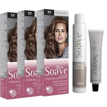 Imagem de Coloração Capilar Tonalizante Sem Amônia Tono Soave Capelli 3 Und (7.7 Chocolate Claro)