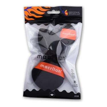 Imagem de Esponja Maquiagem Kit 3 - Aveludada Acabamento Flawless para Base, Pó e Corretivo - Macrilan EP26 Preta
