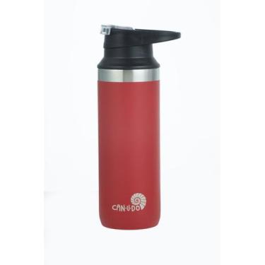 Imagem de Garrafa de Aço Inoxidável / Inox 500ml Office - Can.U.Do, Red paper