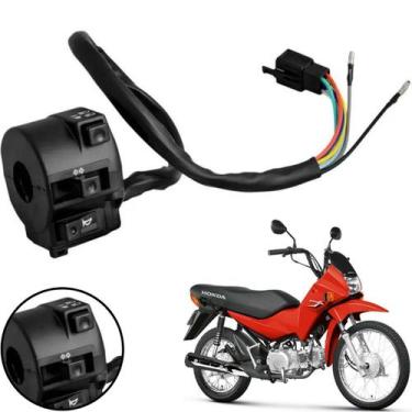 Imagem de Punho Chave De Luz Seta Pop 100 2007 Até 2015 Buzina Pisca - Tmac