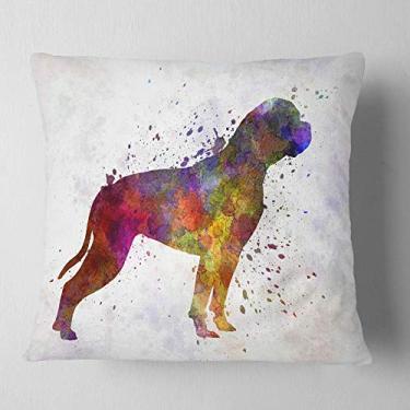 Imagem de Design de animais buldogue americano sala de estar, sofá, almofada de alta qualidade + capa de almofada impressa em ambos os lados 66 cm x 66 cm