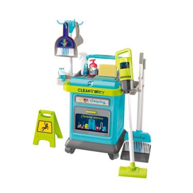 Imagem de Carrinho de Limpeza Infantil Bancada Clean Center Maxi Toys