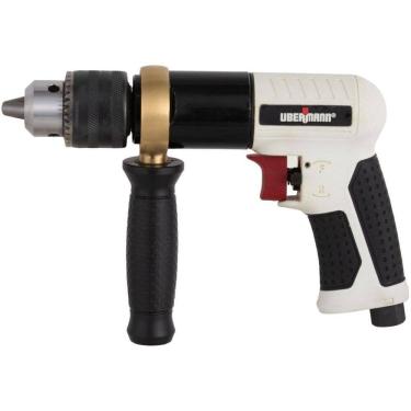 Imagem de Furadeira Pneumática Reversível 1/2" Preto Branco E Vermelho Ubermann