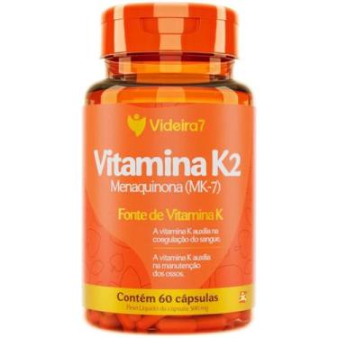 Imagem de Vitamina K2 Menaquinona Mk-7 1 Cápsula Ao Dia 100% Idr 60 - Videira7