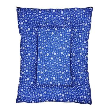 Imagem de Cama Pet Colchonete Macio Para Cachorro ou Gato Caminha Lavável com Zíper(Azul,M - 60x50cm)