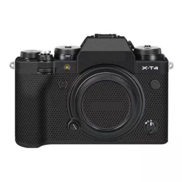 Imagem de Adesivo de capa de câmera X-T4 para FujiFilm X-T4 película protetora antiarranhões decoração XT4 (couro preto)