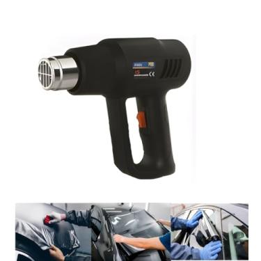 Imagem de Soprador Térmico Profissional, Pistola de Ar Quente 3800W, Preto, Display Digital, 110V, Para Envelopamento e Remoção de Películas