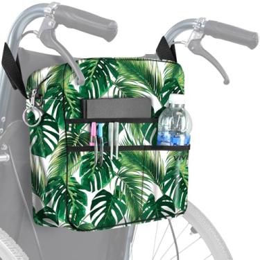 Imagem de Vive Bolsa para cadeira de rodas – Lavável na máquina, costura dupla, mochila acessória resistente à água para andadores, cadeiras de rodas, andadores – Bolsa com bolsos GG e alças para instalação