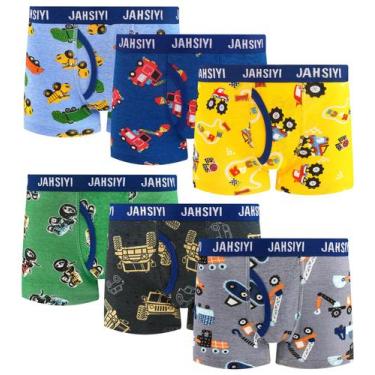Imagem de Cuecas boxer JAHSIYI Toddler 3T 100% algodão para meninos